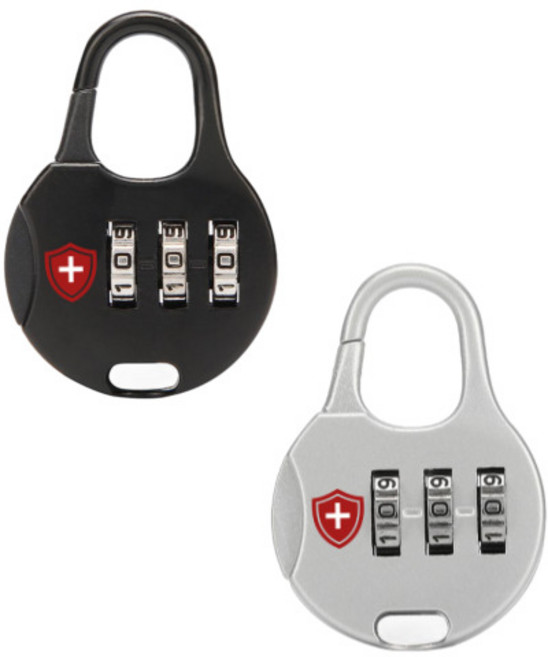 마터혼 도난방지 비밀번호 자물쇠 블랙 + 실버 세트, 1세트