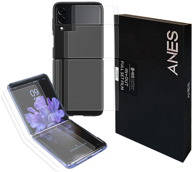 ANES 3D手機螢幕保護膜+背蓋保護膜+邊框保護膜 2入組, 2套