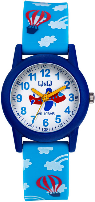 큐앤큐 아동용 아날로그 방수 교육 손목시계