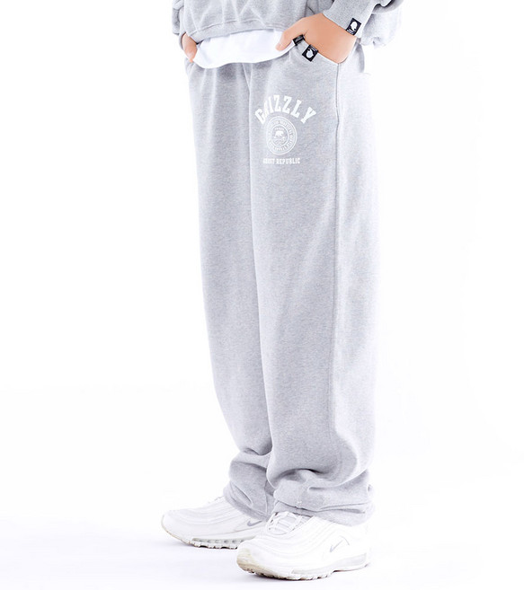 고스트리퍼블릭 아동용 GRIZZLY 클럽 와이드 기모 보온 스웨트 팬츠 JLP-J640