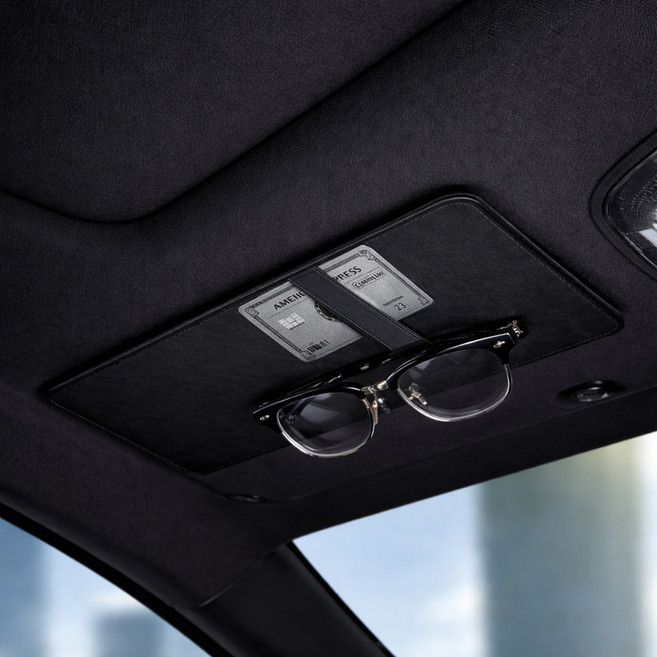 엠노블 듀얼 선바이저 포켓, 블랙, 1개