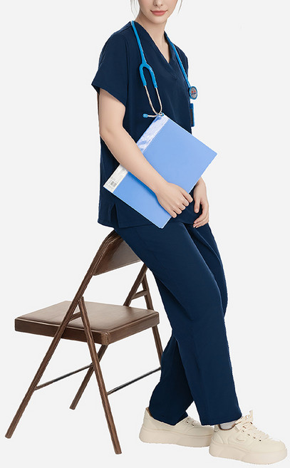 UNHEVE 男女通用V領手術服護士服上下套裝