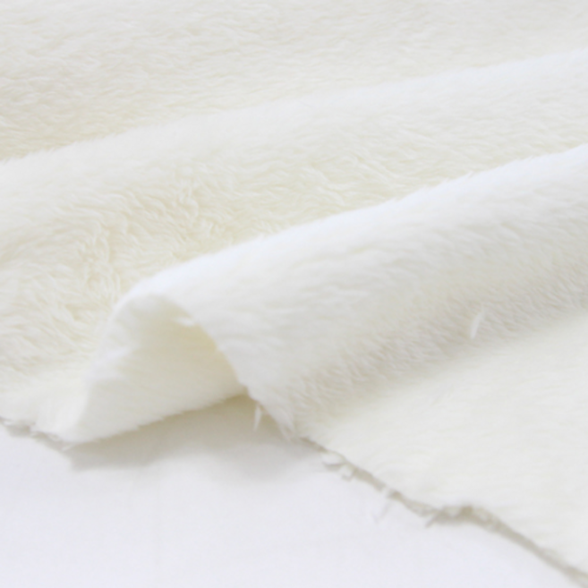 릴리패브릭 라네쥬 부드러운 털원단 양면 극세사 담요 강아지옷 소품 원단, 크림, 1개