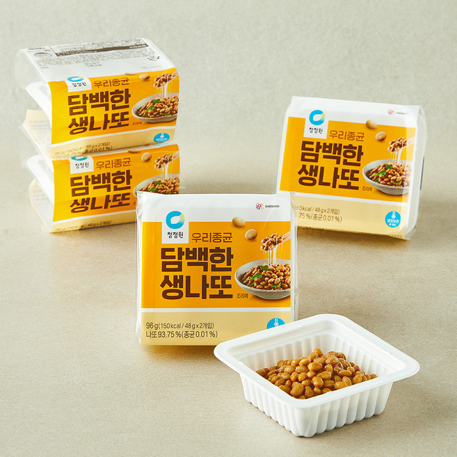 청정원 담백한 생나또, 48g, 8개, 1개입