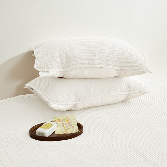 아망떼 타임리스 60수 고밀도 면아사 이지 밴딩 베개커버