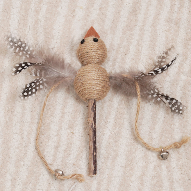 알송이 고양이 스틱 새끼 어금니 장난감 곤, 혼합색상, 1개