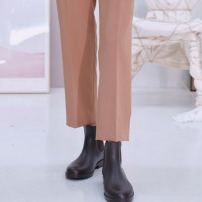 플랙슈 여성용 첼시 방수 아쿠아 레인부츠 2.5cm