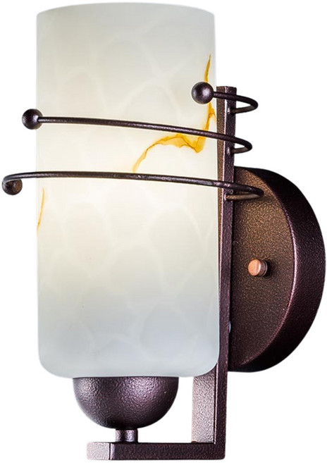 Honey Comb 鄉村風明斯克白玉玻璃壁燈(BL52005), 1入