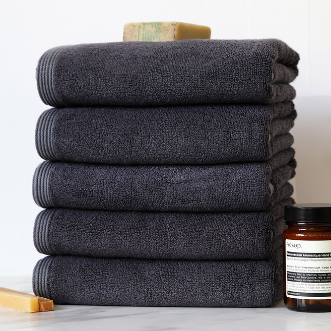 프롬코튼 대나무 호텔수건 180g 뱀부얀, 그레이, 5개