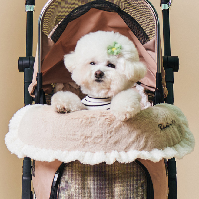 레드퍼피 르위캔 유모차 가드쿠션, 밀크베이지, 1개