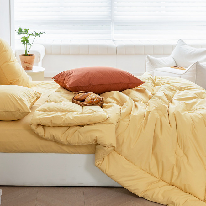 바자르 크레이프 고밀도 순면 사계절 차렵이불