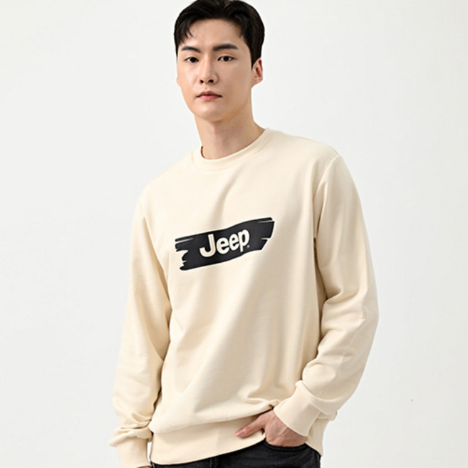 지프 남녀공용 어센틱 어드벤처 긴소매 맨투맨 JP6TSU839