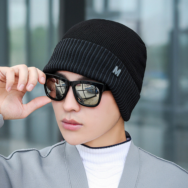 아티렐 남성용 사이클링 방한 스포츠 모자, 블랙, 1개