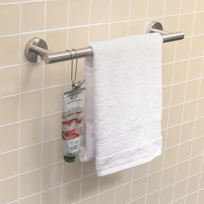 304 올스텐 무타공 욕실 무광 수건걸이, 1개