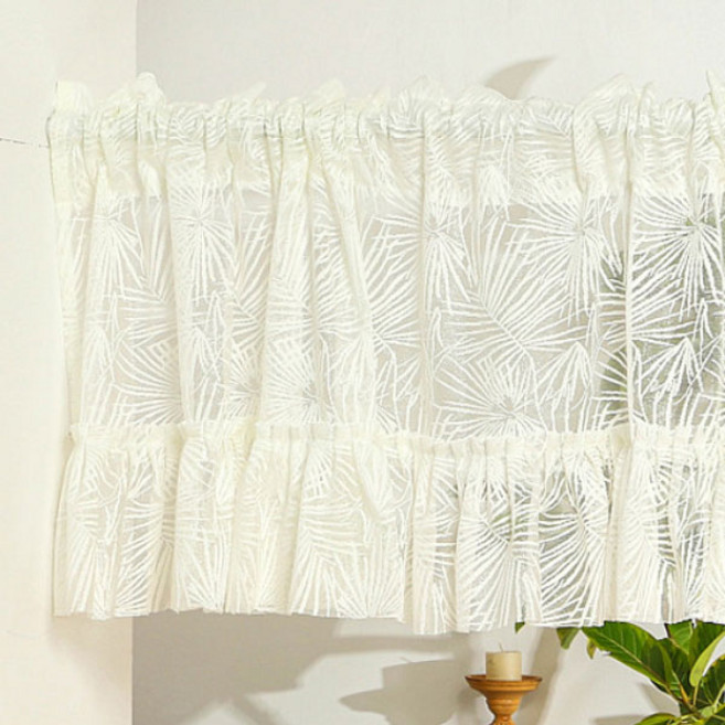 지앤와이 피렌체 레이스 프릴 봉집형 바란스 커튼