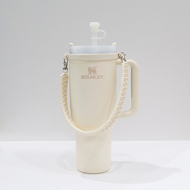 금깨비 텀블러 호환 악세사리 실리콘 스트랩, 화이트, 1개