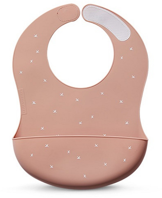 마커스앤마커스 도노도노 이유식 턱받이, 크로스, 1개, 1매