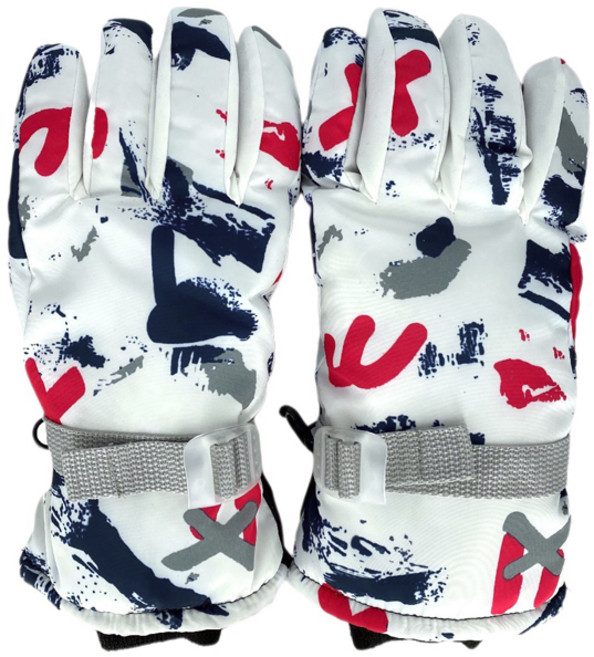 키즈트리 아동용 패턴 손가락 스키 장갑 ST-090