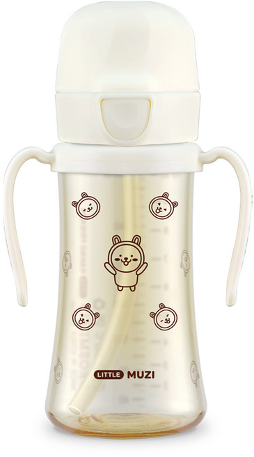 그로미미 카카오프렌즈 PPSU 빨대컵, 300ml, 1개, 밀크