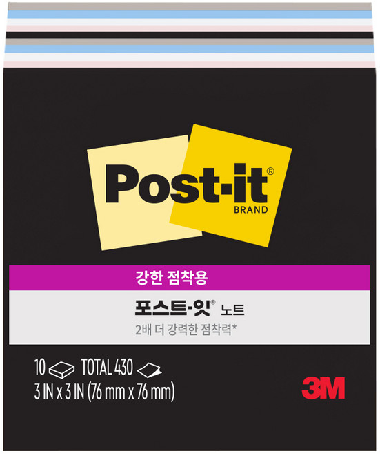 포스트잇 강한 점착용 노트 10패드, 심플리 서린, 1개, 1개