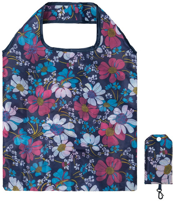 야무진 휴대용 플라워마켓 시장가방, 봄꽃정원, 1개