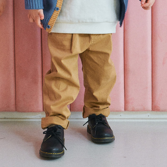 토토헤로스 마일로 슬림 배기핏 면 팬츠