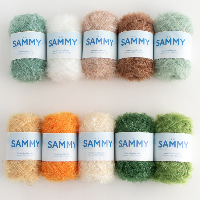 Yarna Semi 菜瓜布編織線 10種組合包, 03 自然森林, 1個