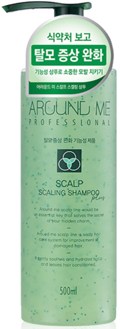 어라운드미 스칼프 스켈링 플러스 샴푸 허브향, 500ml, 1개