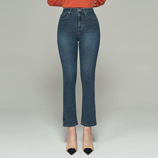 윈디윈디 여성용 폴인 히든밴딩 세미 부츠컷 청바지 D09G8_wj3163