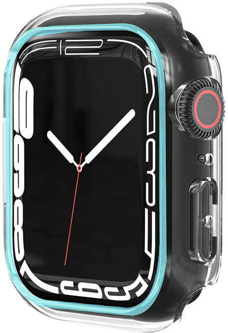 스페이스쉴드 애플워치 글로우 야광 TPU PC 보호 케이스, 스카이