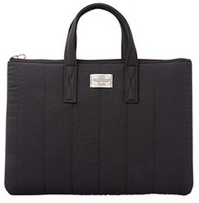 히즈플랜 쿠션 손잡이형 태블릿 파우치 36 x 26 cm, 블랙, 1개