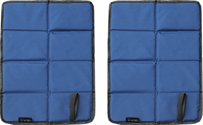 하이투데이 휴대용 접이식 방수 방석 2개입, 블루