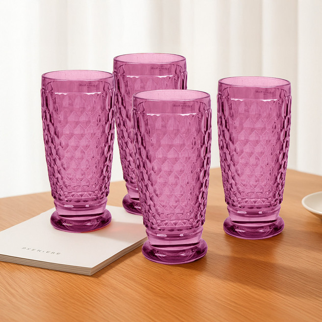 빌레로이앤보흐 보스톤 롱드링크 잔 400ml, 베리, 4개