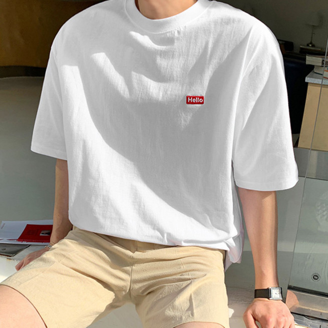 조군샵 남성용 통기성 그리틴 루즈핏 반팔 티셔츠 T6284