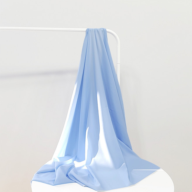 나비손길 두툼한 컬러 쉬폰 원단, 77아이스블루, 1개