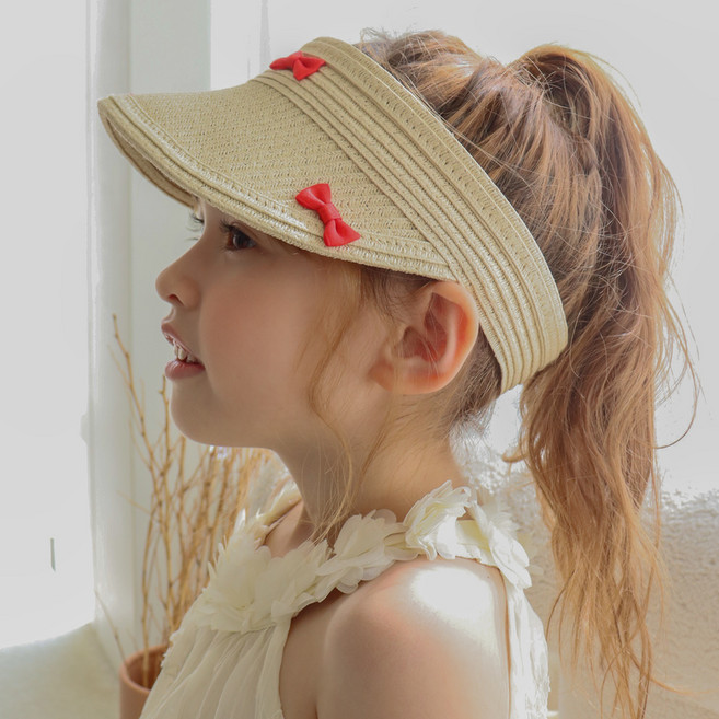 채니봉봉 여아용 리본팝 썬캡