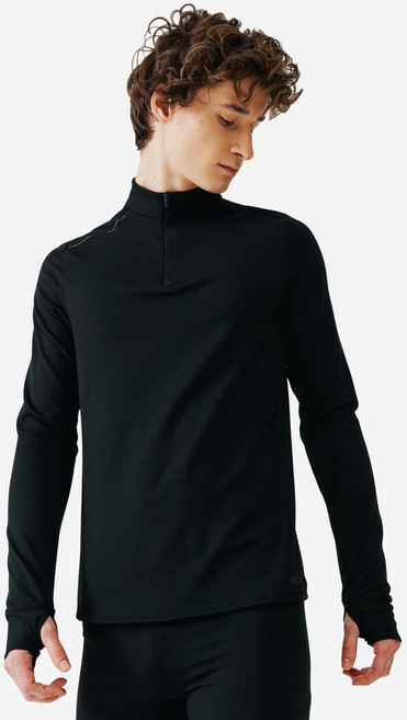 DECATHLON 迪卡儂 KALENJI Kiprun 男款 Run Warm 100 半拉鍊跑步長袖T恤 8487923