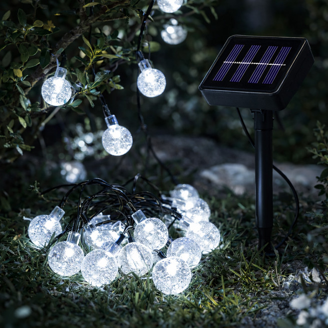 루아즈 LED 태양광 줄조명 파티라이트 정원등 5.3m, 화이트