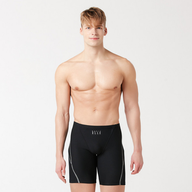 베이직엘르 남성용 실내 탄탄이 5부 사각 수영복 BEZ-W407K