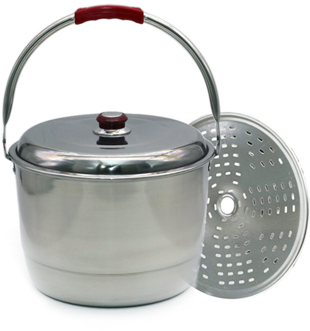 스텐팩토리 로차 스텐 인덕션겸용 들통, 27cm, 실버, 1개