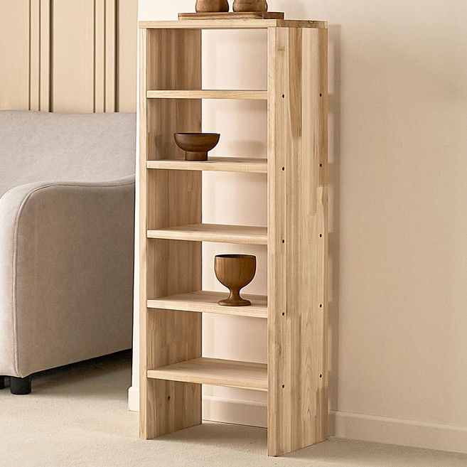 양지가구 원목 양발이 선반, 삼나무, 6단