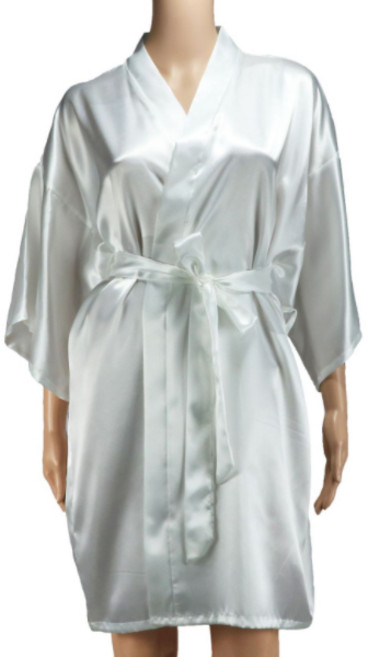 마켓피오 아메리칸 숏 새틴 샤워가운, 화이트, 1개