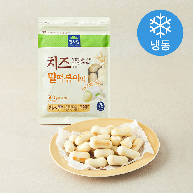 면사랑 치즈 밀떡볶이떡 (냉동), 500g, 1개
