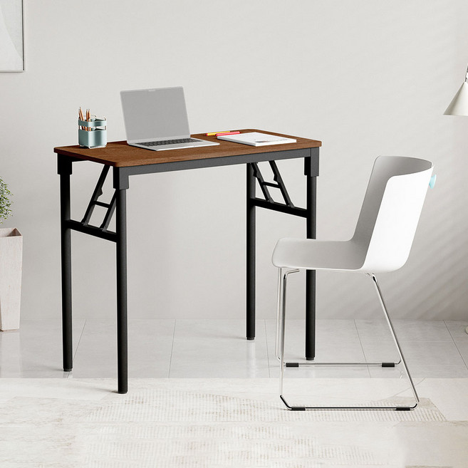 가구느낌 영접이식 책상, 월넛블랙