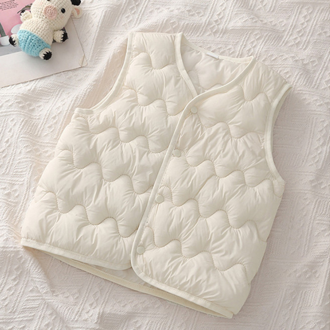 JOYMULTI 童款波浪絎縫輕便保暖背心