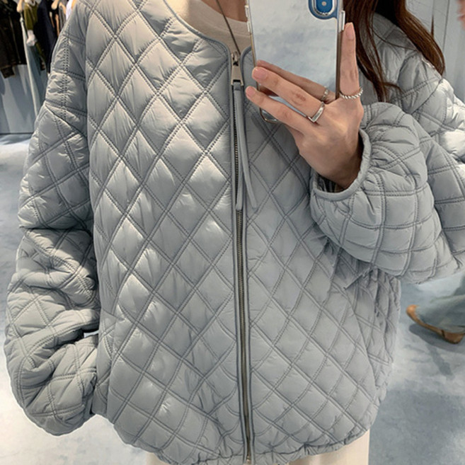 女款 Fashion Flow 可愛粉彩拉鍊輕量羽絨外套