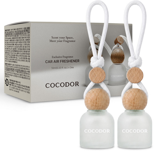 코코도르 걸이형 방향제 차량용 디퓨저 10ml x 2p, 1개, 블랙체리