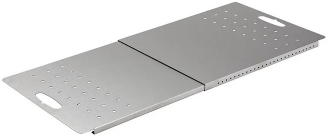 블룸홈 스테인리스 싱크대 거치 보조도마, 실버, 1개