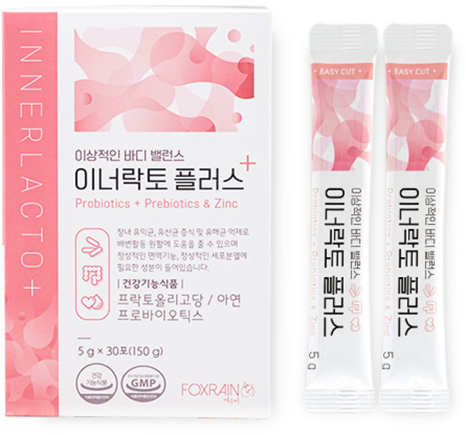 여우비 이너락토 플러스 프로바이오틱스 유산균 30p, 1개, 5g, 30회분