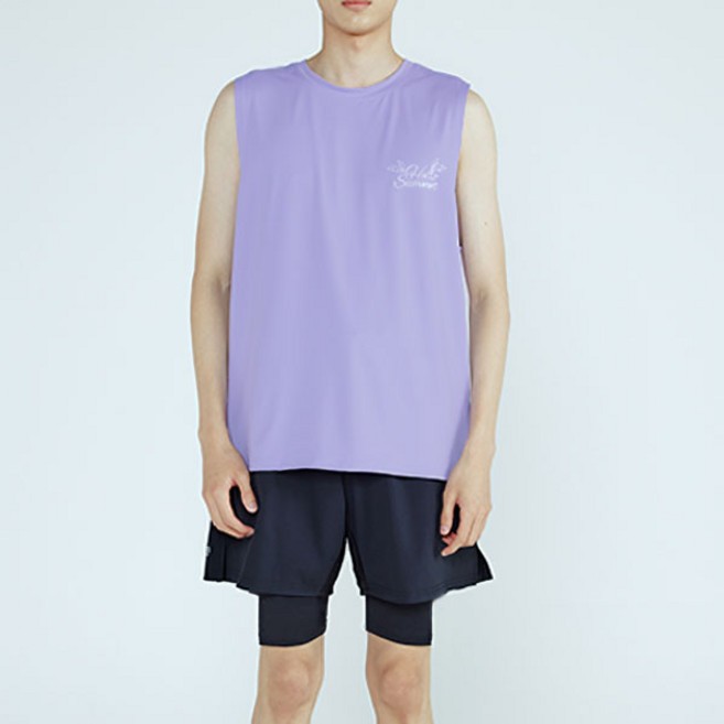 솔레일 남성용 카이 나시 + 5부 베이직 팬츠 래쉬가드 세트